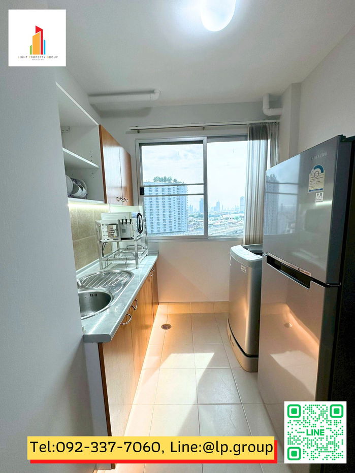 picture Large Renovated Room for Rent — Spacious Area   “City Home Tha Phra Intersection”     Close to MRT Tha Phra, Safe, Convenient Travel, Fully Furnished - 7/16