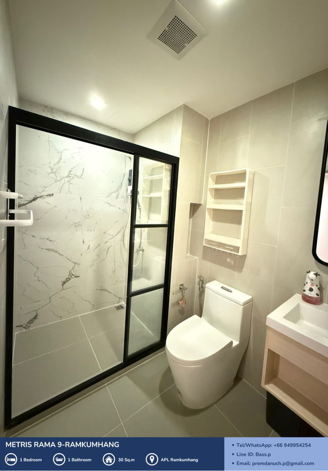รูป [For Sale] *ห้องมุม* Metris Rama 9 - Ramkumhang คอนโด Pet Friendly ใกล้ AirportLink รามคำแหง 🐾  - รูปที่ 7/16