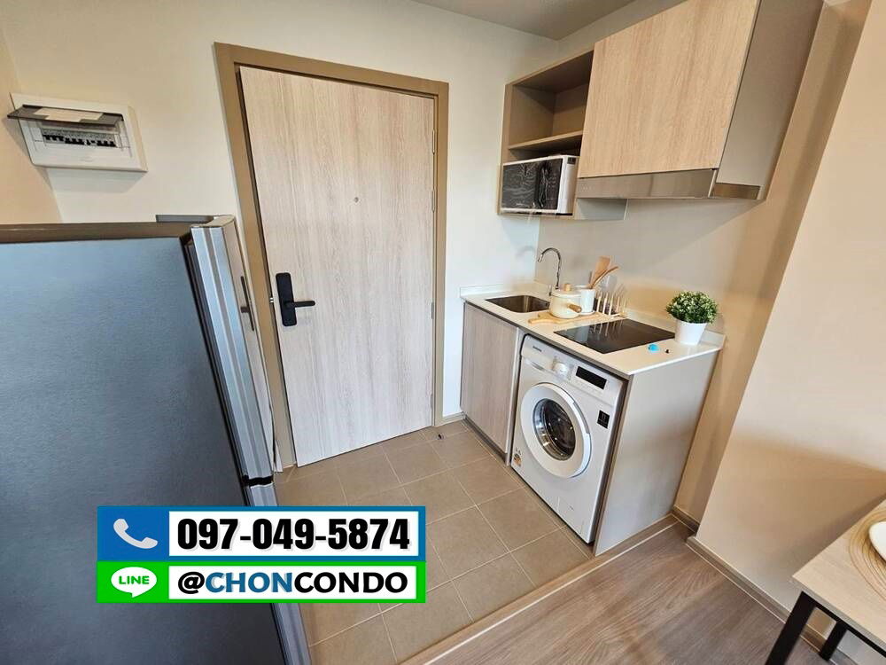 รูป DCondo Sense ชั้น4 ตึกB -----------แอร์2ตัว+มีเครื่องซักผ้า------------Tel 097-049-5874 (Line: @choncondo มี@ด้วย) - รูปที่ 3/22