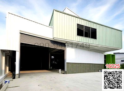 เช่าโรงงาน เขตลาดกระบัง : เช่า โกดังใหม่ พื้นที่ 750 ตร.ม. รับน้ำหนักได้ 3 ตัน/ตร.ม. ทำเลซอยร่มเกล้า 23 ลาดกระบัง