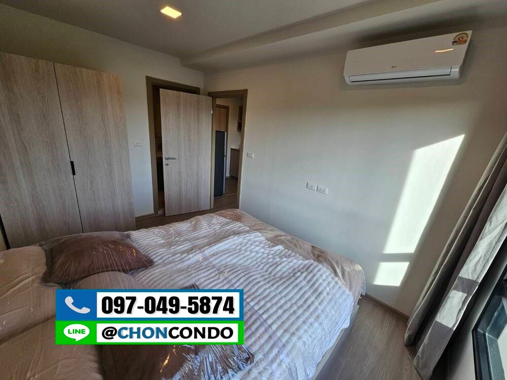 รูป DCondo Sense ชั้น4 ตึกB -----------แอร์2ตัว+มีเครื่องซักผ้า------------Tel 097-049-5874 (Line: @choncondo มี@ด้วย) - รูปที่ 2/22