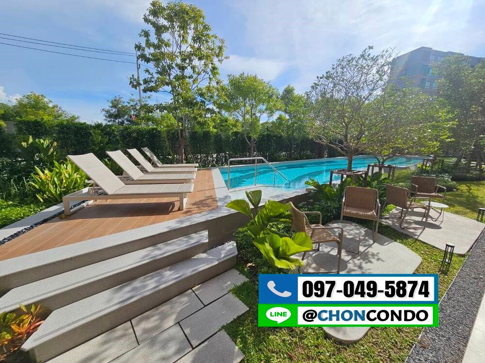 รูป DCondo Sense ชั้น4 ตึกB -----------แอร์2ตัว+มีเครื่องซักผ้า------------Tel 097-049-5874 (Line: @choncondo มี@ด้วย) - รูปที่ 18/22