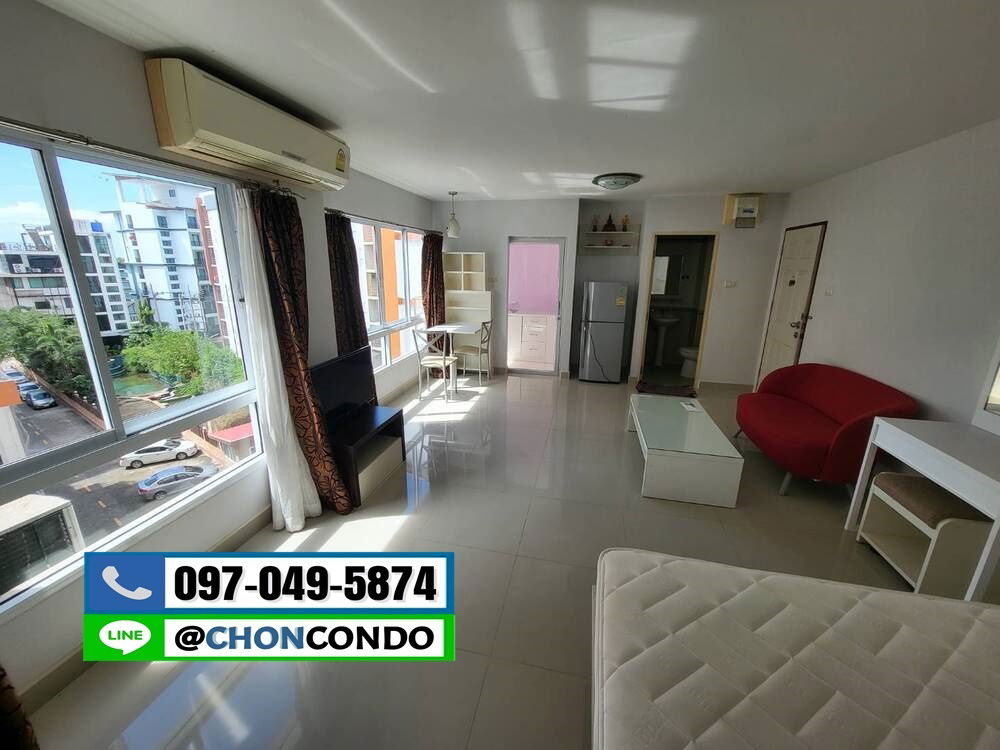 รูป The North Park Bangsaen ตึกC ชั้น6---------ห้องกว้าง---------Tel 097-049-5874 (Line: @choncondo มี@ด้วย) - รูปที่ 2/10
