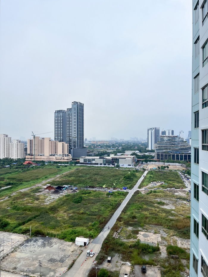 picture Condo for rent at Lumpini Mega City Bangna. Beautiful view. Separate bedroom unit. 26 sq m., Building C. - 10/10