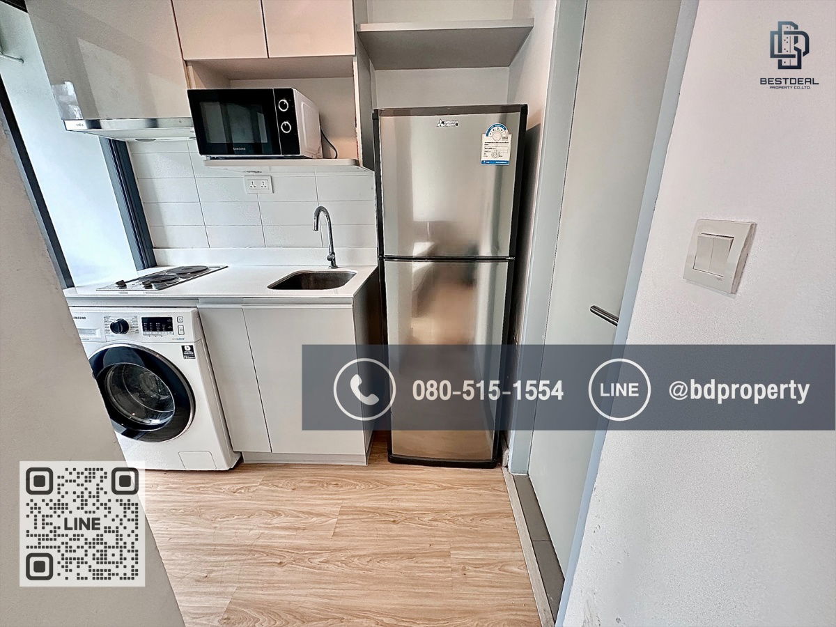 รูป Bestdeal ให้เช่า Studio 22ตรม.ราคา 13,000/เดือนเท่านั้น เฟอร์นิเจอร์และเครื่องใช้ไฟฟ้าครบ “IDEO MOBI RAMA 9” ใกล้MRT และ เซ็นทรัลพระราม 9 เพียง 80 ม. - รูปที่ 7/11