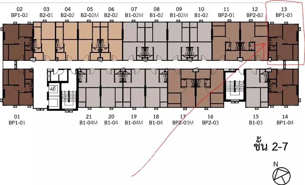 picture 2-BR Condo at Origin Place Phahol 59 Station in Anusawari (ID 1384673) - 4/27