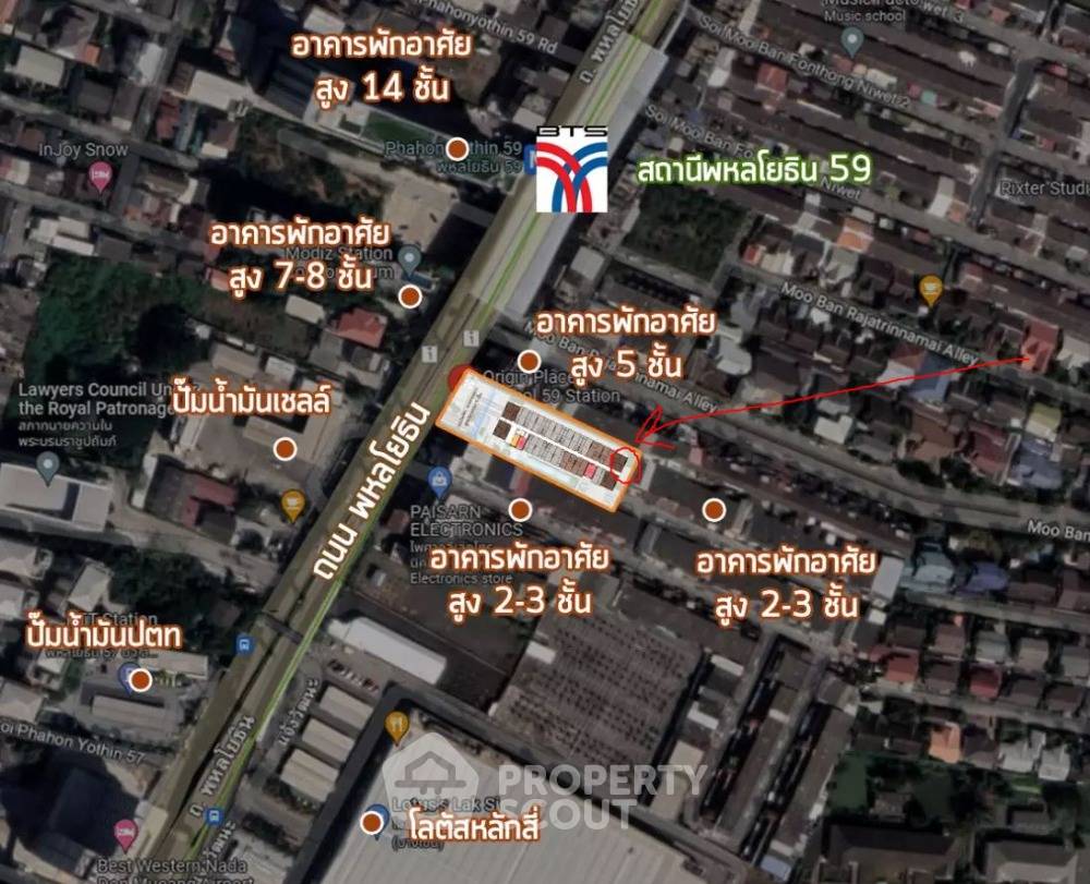 picture 2-BR Condo at Origin Place Phahol 59 Station in Anusawari (ID 1384673) - 3/27