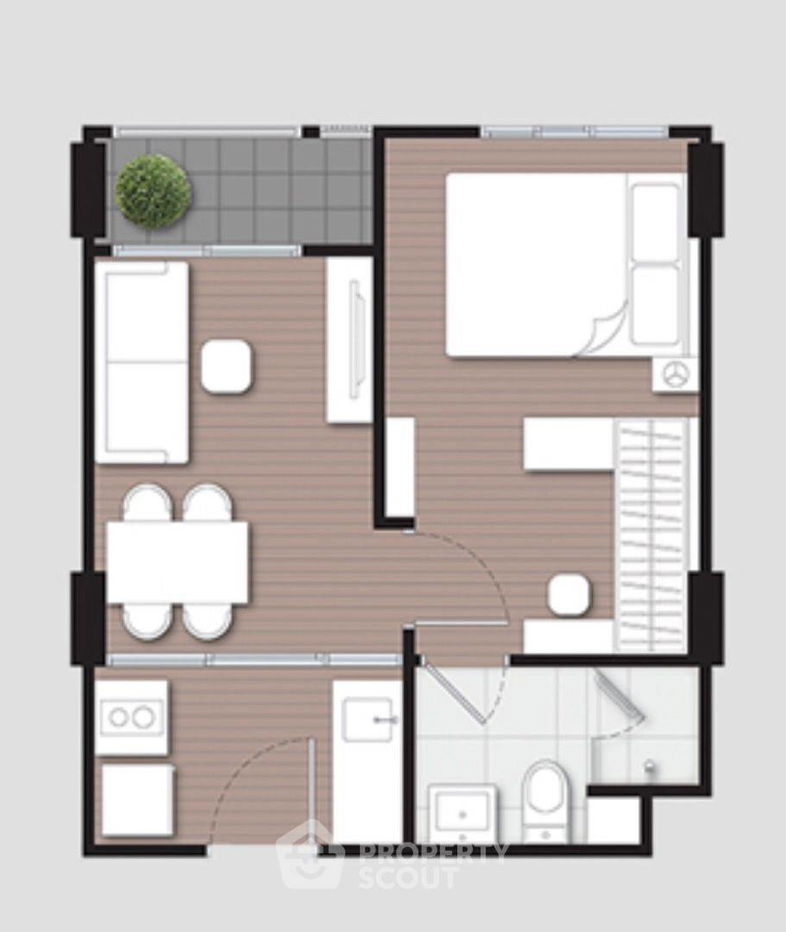 picture 1-BR Condo at Nue Connex Condo Don Mueang in Sanambin (ID 1577070) - 11/14