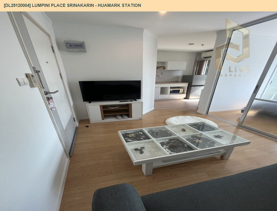 picture DL25120004 Condo for rent, Lumpini Place Srinakarin - Huamark Station near ARL Hua Mak, ready to move in, call urgently 0638692663 LineID @655ebbvc - 4/9