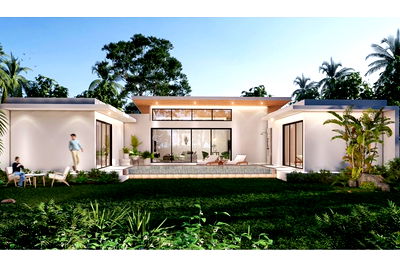 บ้านเดี่ยว สุราษฎร์ธานี : [920121001-2732] วิลล่า พร้อมสระว่ายน้ำ 3 ห้องนอน สไตล์ทรอปิคอล ที่ปลายแหลม เกาะสมุย