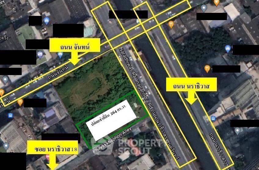 รูป ที่ดินสำหรับปล่อยเช่าและปล่อยขาย 1,056 ตารางเมตร แถว ใน ช่องนนทรี (ID 1124116) - รูปที่ 3/3