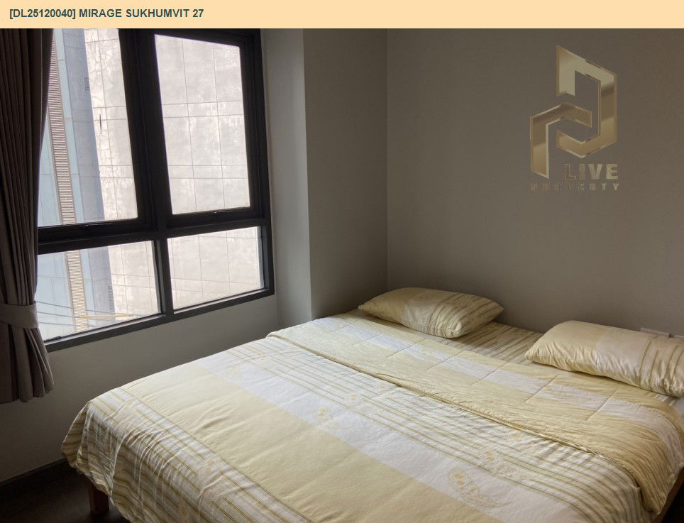 รูป DL25120040 ให้เช่าคอนโด มิราจ สุขุมวิท 27 (Mirage Sukhumvit 27) ใกล้ MRT สุขุมวิท พร้อมเข้าอยู่ โทรด่วน 0800343450 LineID @655ebbvc - รูปที่ 5/13