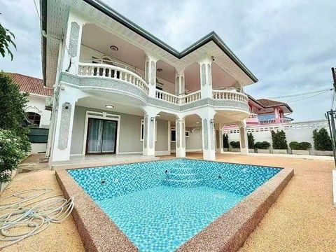 Second-hand detached house for sale, Grand Thanawan Home 1 project, Pattaya, Bang Lamung, Chonburi
