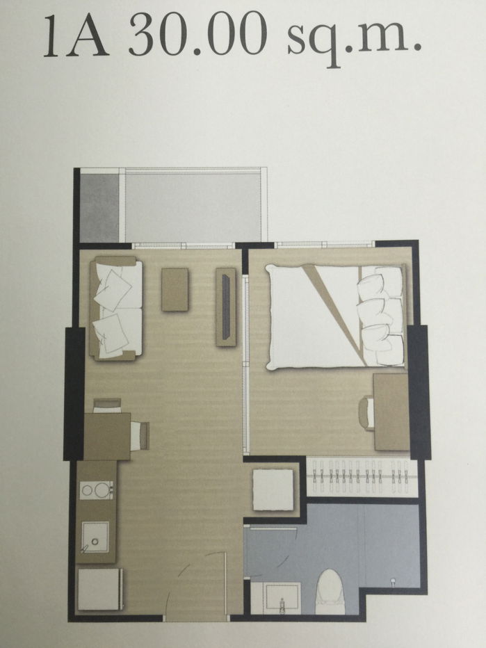 รูป คอนโดเดอะพาร์คแลนด์ เพชรเกษม บันได bts หลักสอง ตรงข้ามเดอะมอล ขายพร้อมผู้เช่า 2 ปี - รูปที่ 5/8