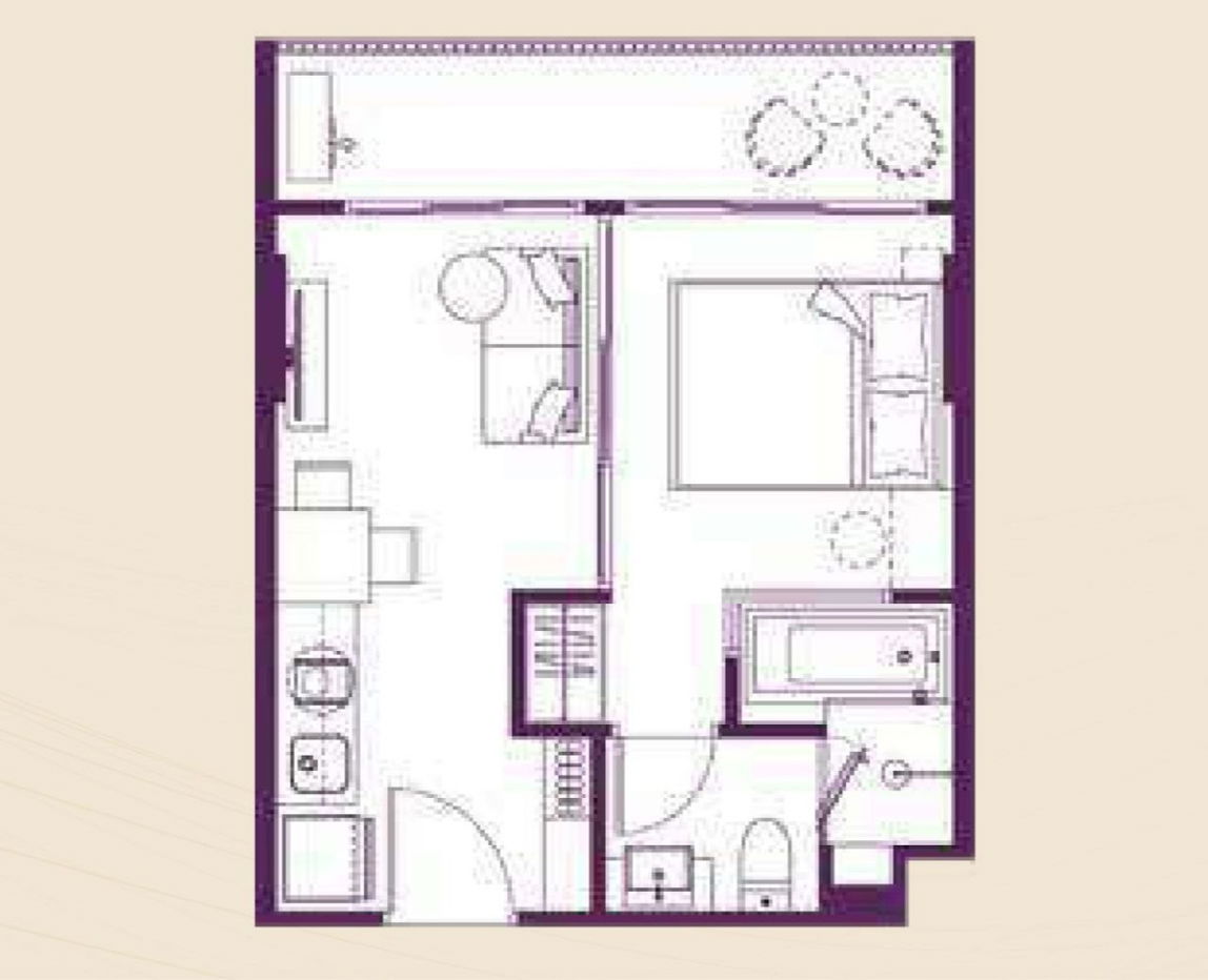 รูป ขายคอนโด 1 ห้องนอน โซ ออริจิ้น บางเทา บีช (กรรมสิทธิ์) - รูปที่ 13/13