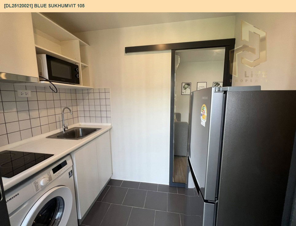 รูป DL25120021 ให้เช่าคอนโด บลู สุขุมวิท 105 (Blue Sukhumvit 105) ใกล้ - พร้อมเข้าอยู่ โทรด่วน 0653619502 LineID @534wlwof - รูปที่ 8/10