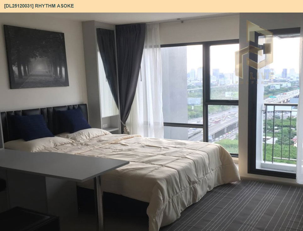 รูป DL25120031 ให้เช่าคอนโด ริทึ่ม อโศก (Rhythm Asoke) ใกล้ MRT พระราม 9 พร้อมเข้าอยู่ โทรด่วน 0800343450 LineID @655ebbvc - รูปที่ 2/9