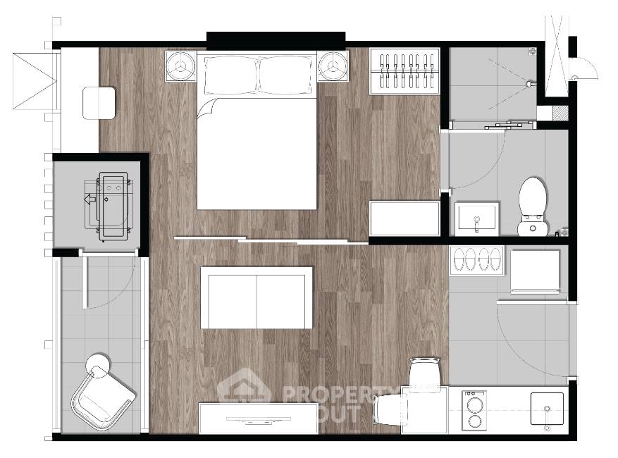 รูป คอนโด 1-ห้องนอน ที่ ไอคอน สุขุมวิท 77 ใกล้ BTS อ่อนนุช (ID 933524) - รูปที่ 9/14