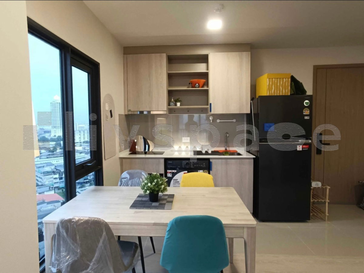 picture ▚ LD266ツ For Rent Flo by Sansiri [The Best Unit] 2 Bed ⭐ South Facing (Best Wind), 270° River View, No Shared Walls 32k  - 3/7