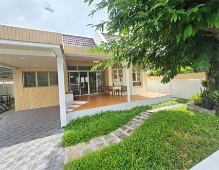 รูป ขายบ้าน รีโนเวทใหม่ชั้นเดียว 5 นอน 2 น้ำ 80 ตรว. ใกล้สี่แยกหนองหอย 400เมตร - รูปที่ 4/8