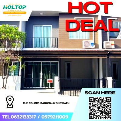 ทาวน์โฮมให้เช่า : #Z3425💥 011268 🔥ให้เช่าบ้าน The Colors Bangna-Wongwaen 