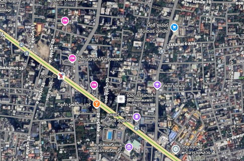 ขายที่ดินเปล่า ซอยสุขุมวิท 61 เนื้อที่ 500 วา