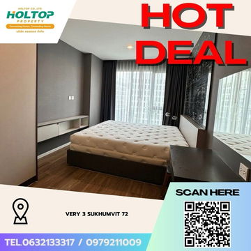#Z3417💥 011268🔥 Condo for rent: Very 3 Sukhumvit 72