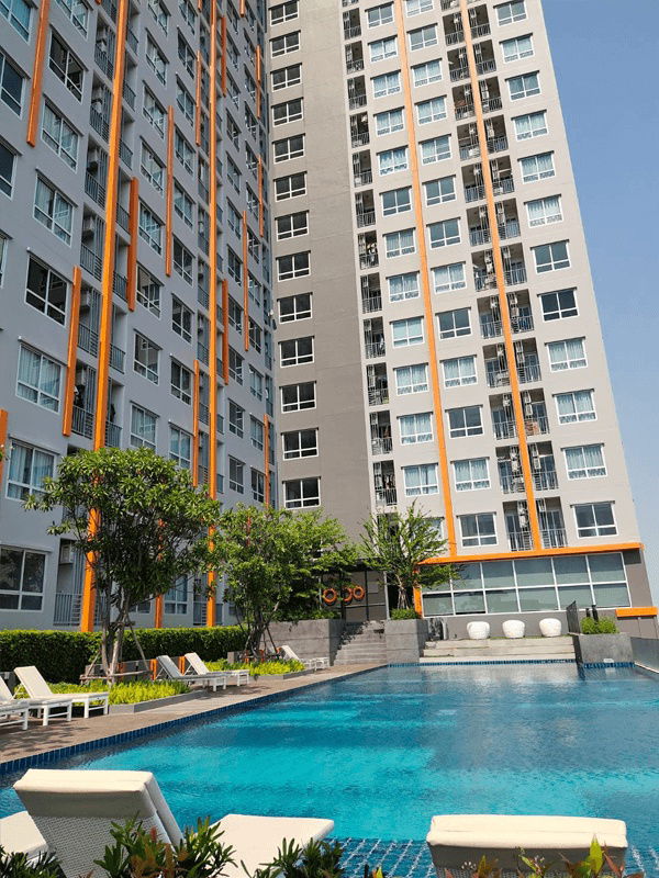 รูป นิชไอดี ปากเกร็ด 💥ให้เช่า 8,500 บาท ห้องริม ชั้น 12💥ห้องพร้อมอยู่ แอร์ 2 เครื่อง มีเครื่องซักผ้า 💥ใกล้โรงเรียนสวนกุหลาบนนท์ - รูปที่ 6/9