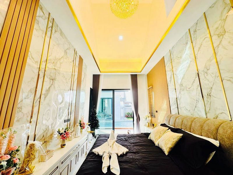 รูป ขายพลูวิลล่าพัทยา  สไตล์ Modern Luxury ใกล้อ่างเก็บน้ำมาบประชัน  - รูปที่ 9/20