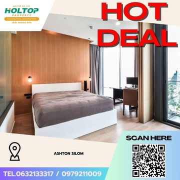 #Z3414💥 011268 🔥ให้เช่าคอนโด Ashton Silom 