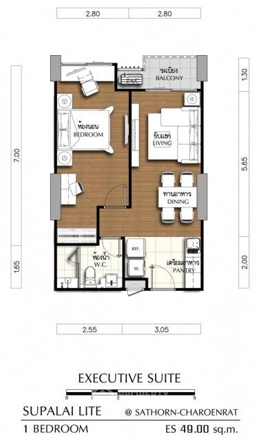 รูป คอนโด 1-ห้องนอน ที่ ศุภาลัย ไลท์ สาทร-เจริญราษฎร์ ใน บางโคล่ (ID 510512) - รูปที่ 2/17