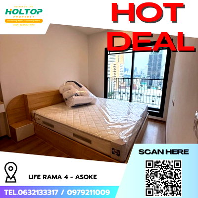 คอนโดให้เช่า : #R7946 🎉 011268 ให้เช่าคอนโด Life Rama 4 - Asoke