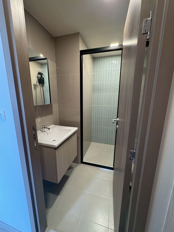 picture Condo for rent, The Muve Sukhumvit 107, 3rd floor, built-in, luxurious throughout the room, very beautiful, pets allowed, rental price 13,000 baht. - 9/36