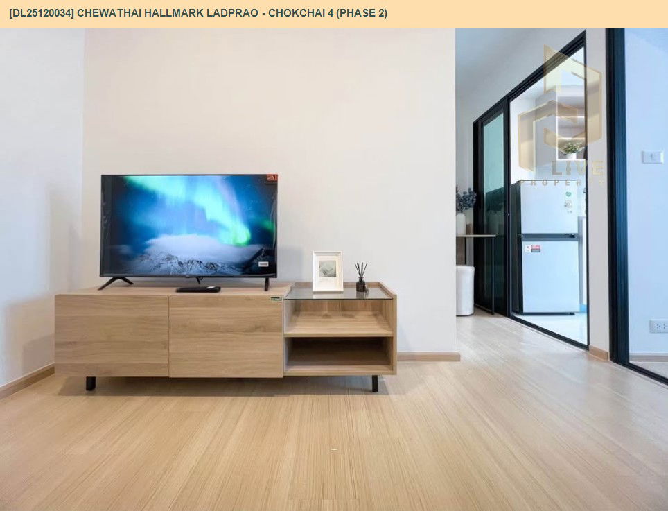 picture DL25120034 Condo for rent, Chewathai Hallmark Ladprao - Chokchai 4 (Phase 2) near -, ready to move in, call urgently 0638692663 LineID @162cjixi - 5/11
