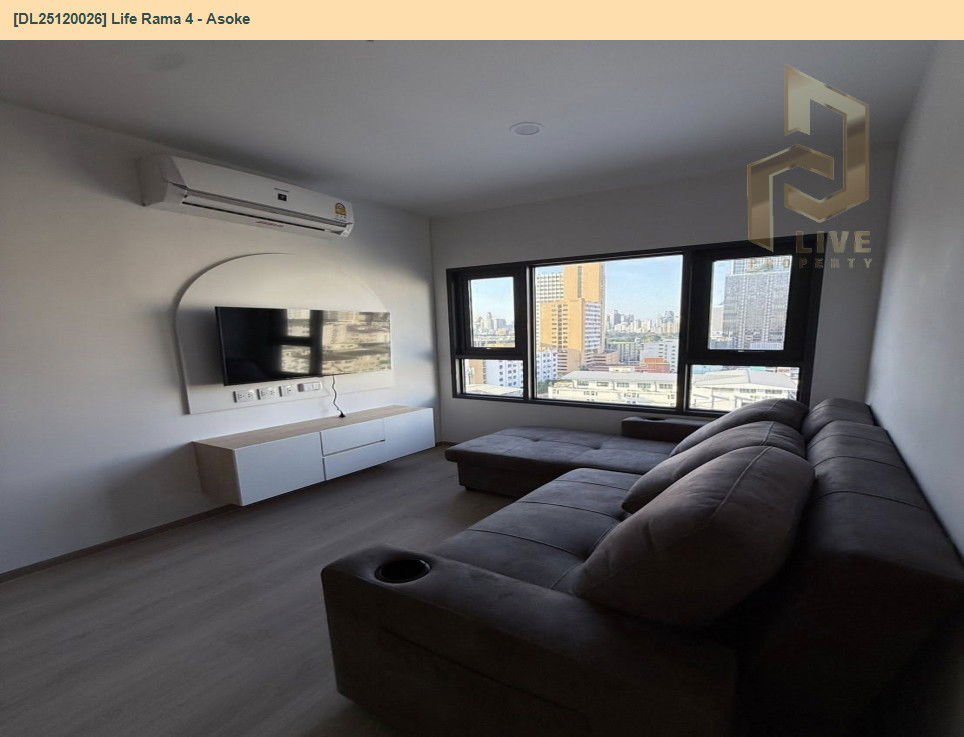 picture DL25120026 Condo for rent, Life Rama 4 - Asoke near MRT ศูนย์การประชุมแห่งชาติสิริกิติ์, ready to move in, call urgently 0638692663 LineID @534wlwof - 3/9