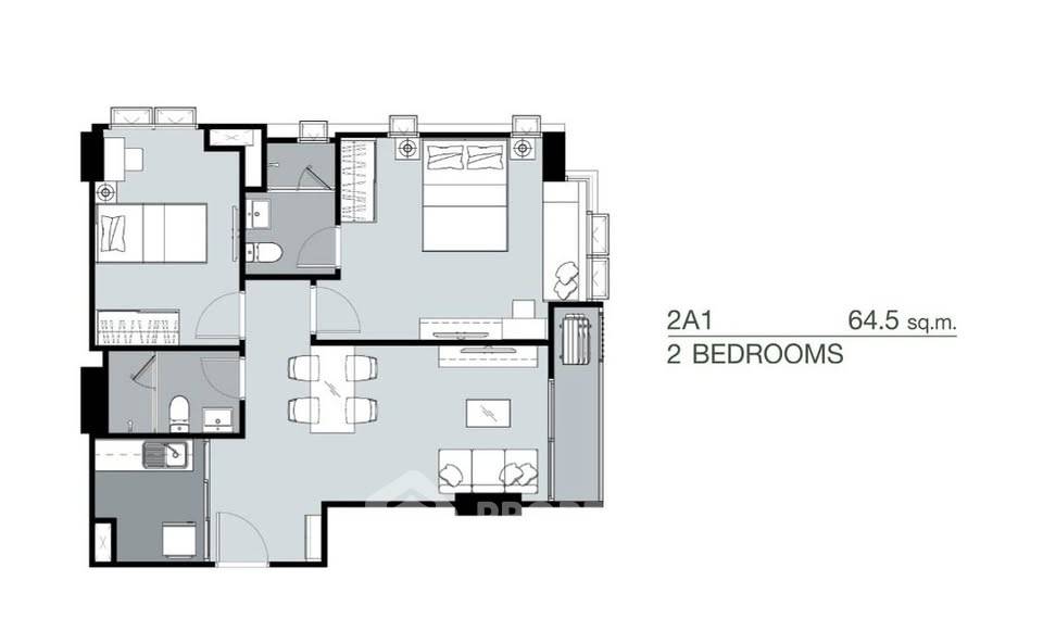 picture 2-BR Condo at Supalai Park Yaekfaichai Station near MRT Fai Chai (ID 2456341) - 19/19