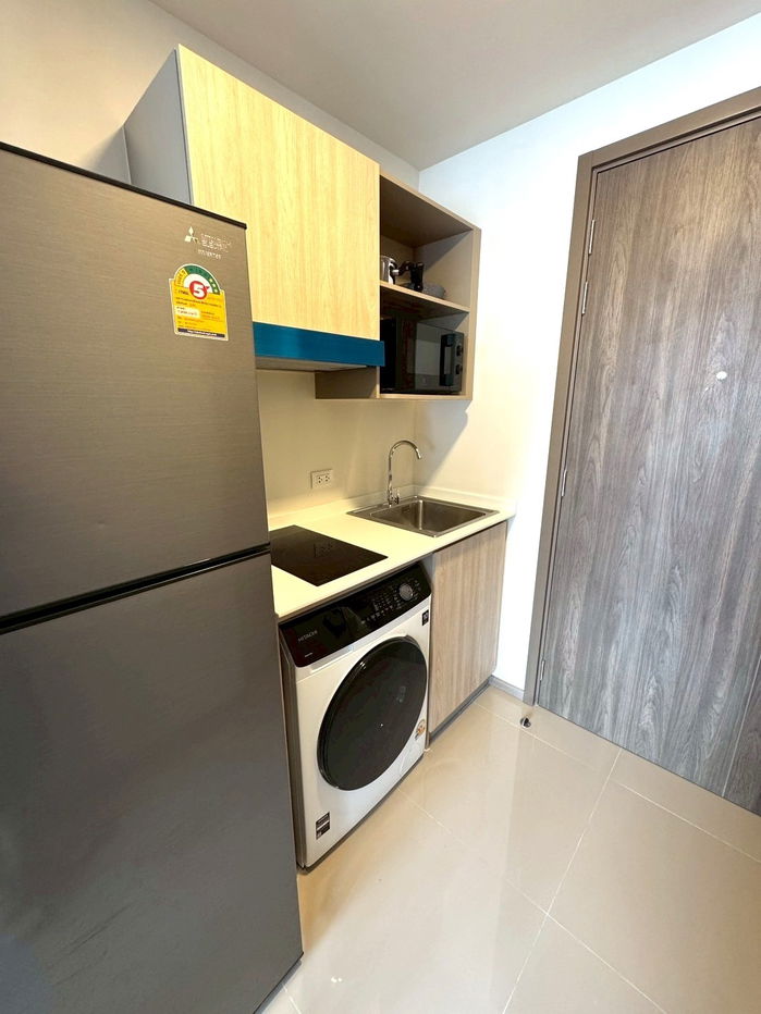 picture Condo for rent, The Muve Sukhumvit 107, 3rd floor, built-in, luxurious throughout the room, very beautiful, pets allowed, rental price 13,000 baht. - 10/36