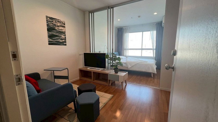 รูป #ให้เช่า คอนโด ลุมพินี พาร์ค พระราม9-รัชดา - 1 ห้องนอน 1 ห้องน้ำ 1 ห้องครัว - ชั้น 8 พื้นที่ 26 ตร.ม - เฟอร์นิเจอร์ครบ ราคาเช่า 12,000 บาท - รูปที่ 4/12