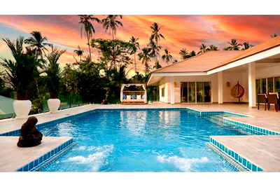 บ้านเดี่ยว สุราษฎร์ธานี : [920121083-40] Serene Pool Villa Walkable to International School Maenam