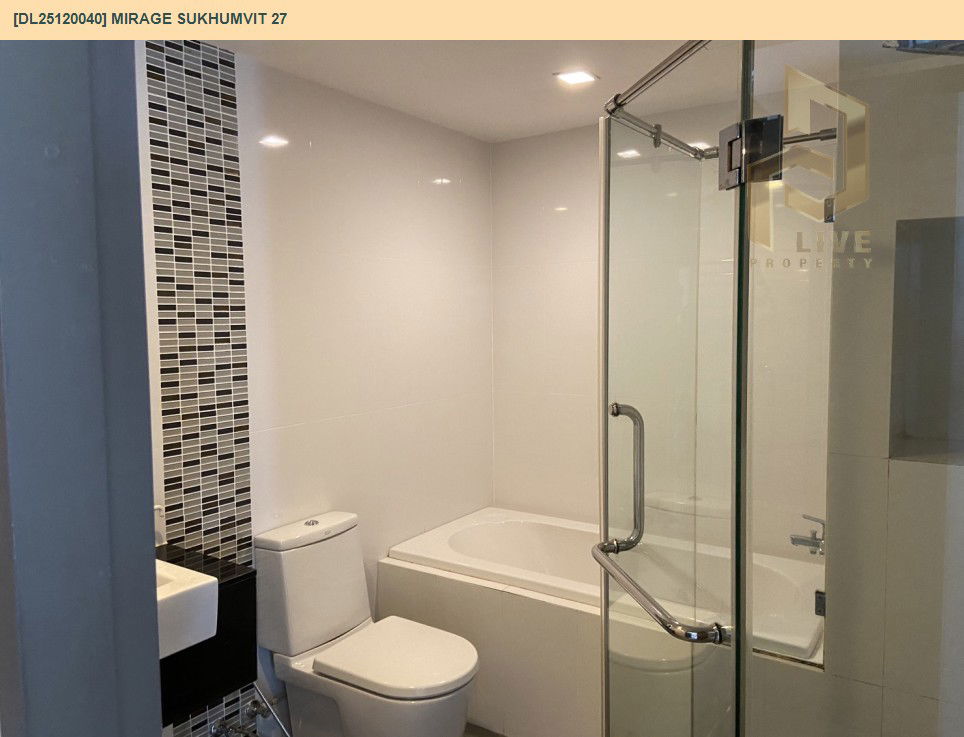 รูป DL25120040 ให้เช่าคอนโด มิราจ สุขุมวิท 27 (Mirage Sukhumvit 27) ใกล้ MRT สุขุมวิท พร้อมเข้าอยู่ โทรด่วน 0800343450 LineID @655ebbvc - รูปที่ 10/13