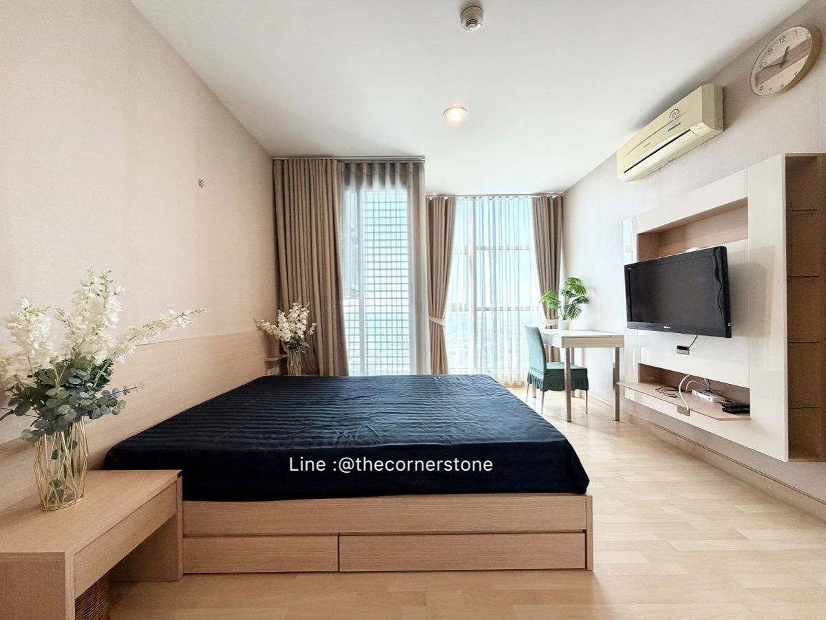 รูป ห้องสวย❗️ชั้นสูง ให้เช่า “ 𝐑𝐡𝐲𝐭𝐡𝐦 𝐑𝐚𝐭𝐜𝐡𝐚𝐝𝐚 “  1 ห้องนอน 1 ห้องน้ำ ติด MRT-รัชดาภิเษก  [251453 ] - รูปที่ 4/16