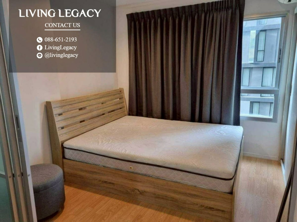 รูป SH6HMA ให้เช่าคอนโด Lumpini Place Srinakarin - Huamark Station 26 ตร.ม. ชั้น 5 ตึก A line id : @livinglegacy - รูปที่ 2/14