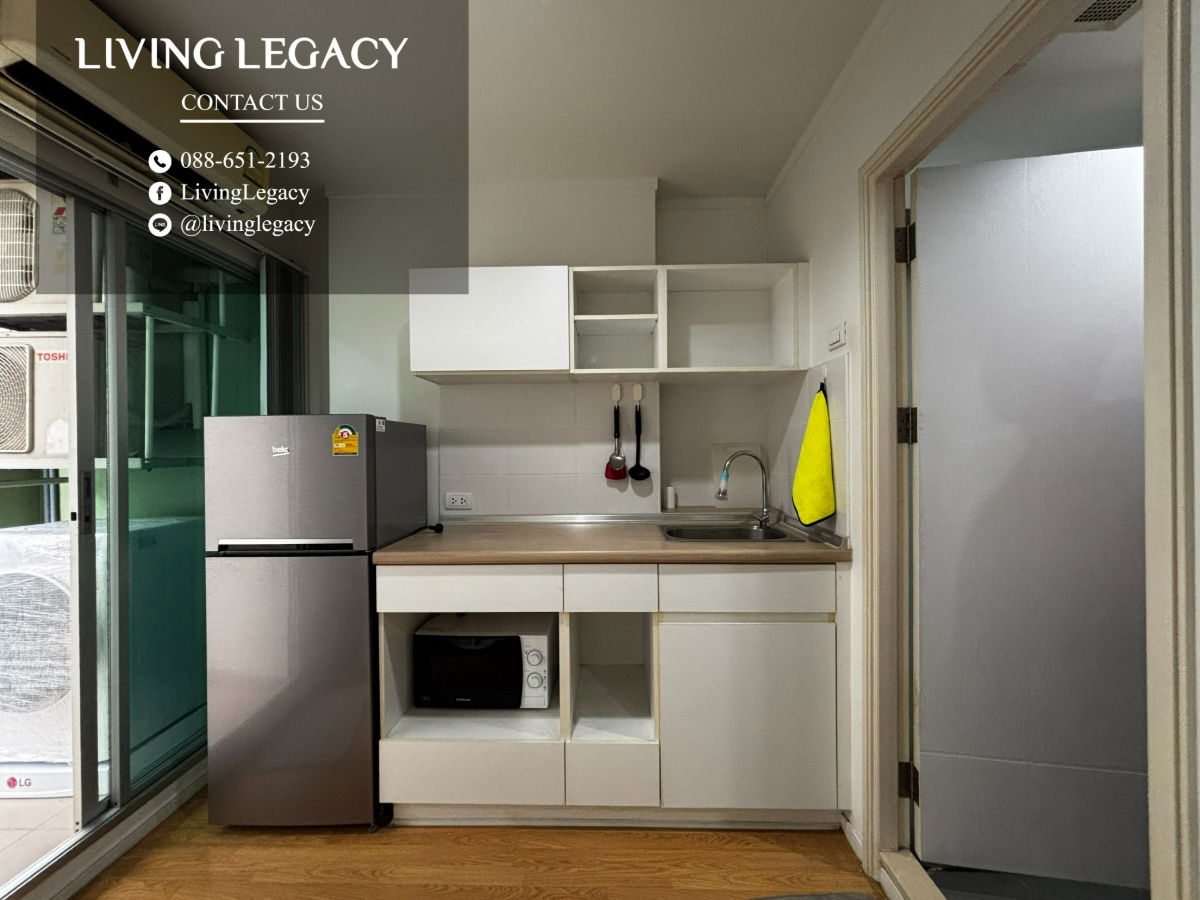 รูป SH6HMA ให้เช่าคอนโด Lumpini Place Srinakarin - Huamark Station 26 ตร.ม. ชั้น 5 ตึก A line id : @livinglegacy - รูปที่ 5/14