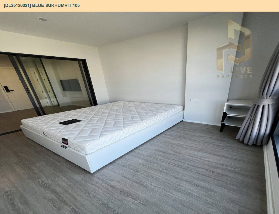 รูป DL25120021 ให้เช่าคอนโด บลู สุขุมวิท 105 (Blue Sukhumvit 105) ใกล้ - พร้อมเข้าอยู่ โทรด่วน 0653619502 LineID @534wlwof - รูปที่ 6/10