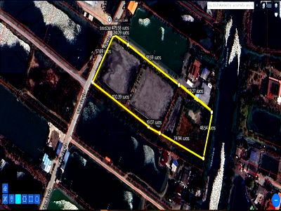 Land for sale Samut Prakarn : Land for Sale on Bangna–Trat Road, Bang Bo Suitable for Warehouse Construction Land Size: 6-3-25 Rai Price: 4.5 Million Baht , Bang Bo, Samut Prakan