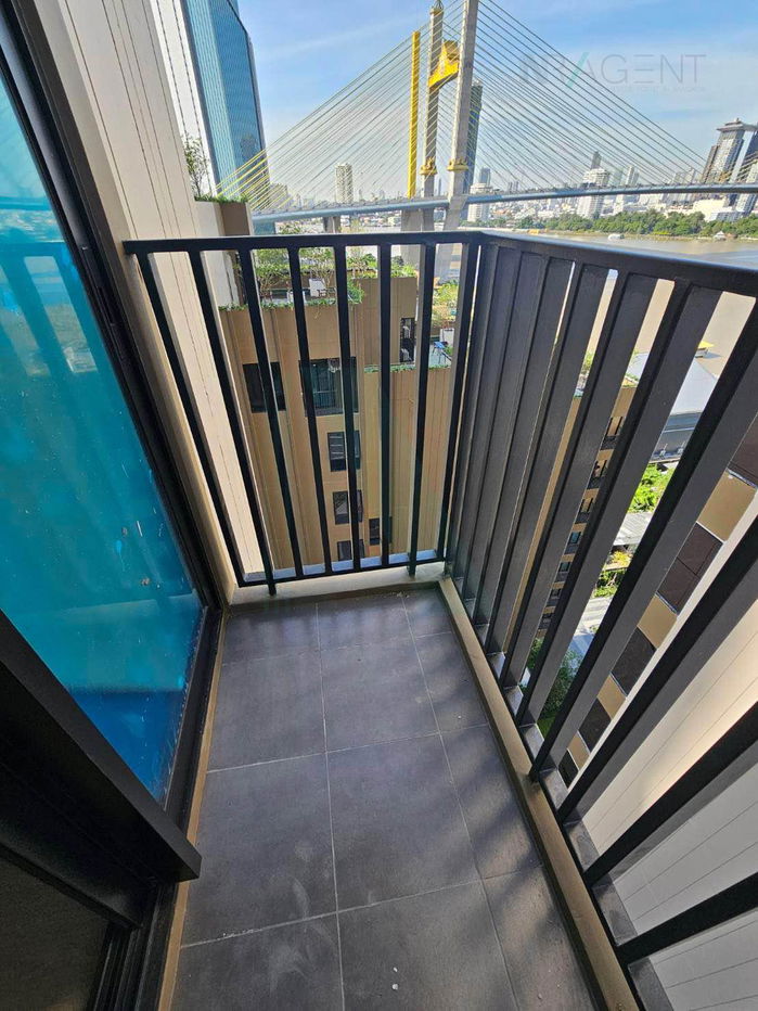 picture ðš For Rent Condo NUE RIVEREST RATBURANA Building F, Floor 12a, 1 Bedroom+, Room size 39 sqm - 6/8