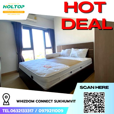 คอนโดให้เช่า : #R7945 🎉 011268 ให้เช่าคอนโด Whizdom Connect Sukhumvit 