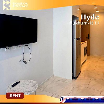 Condos for rent : Hyde Sukhumvit 11 💖 Clean Fully-Furnished Studio 🛌🏻 Near BTS Nana
