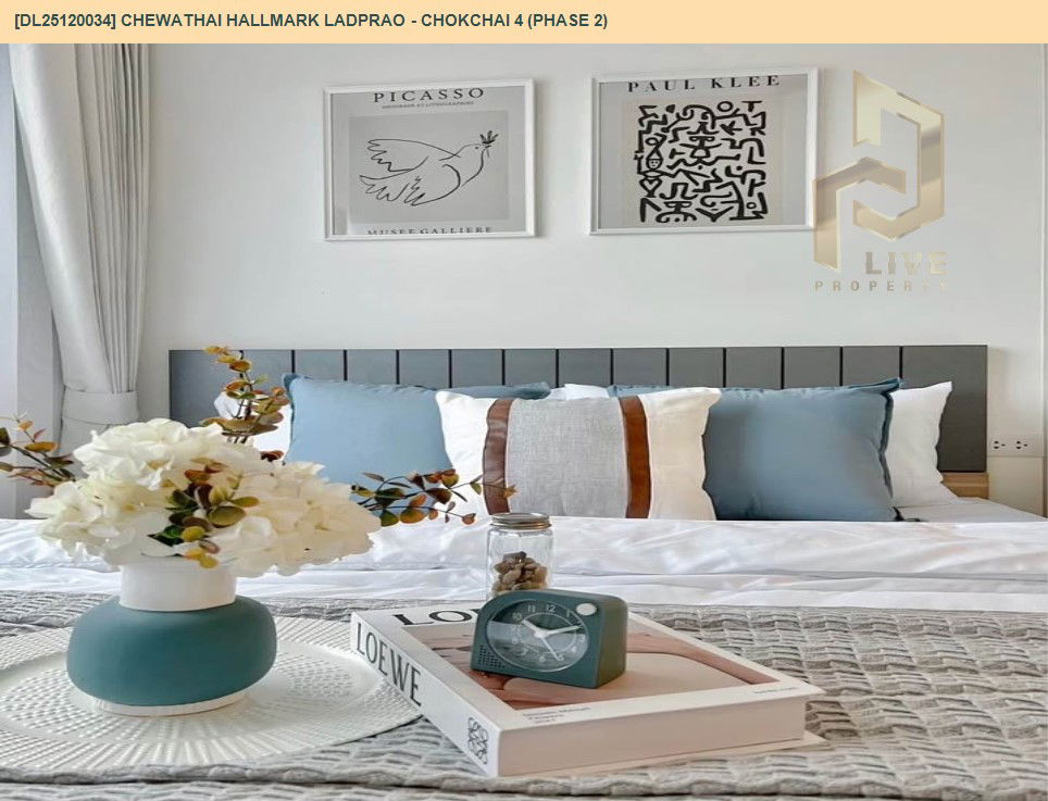 picture DL25120034 Condo for rent, Chewathai Hallmark Ladprao - Chokchai 4 (Phase 2) near -, ready to move in, call urgently 0638692663 LineID @162cjixi - 4/11