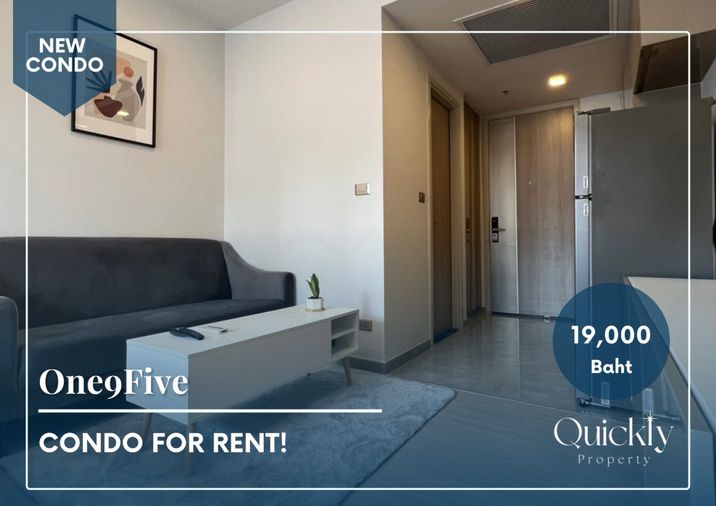 One9Five | Price 19,000 baht | Beautiful room, good view, fully furnished, ready to move in